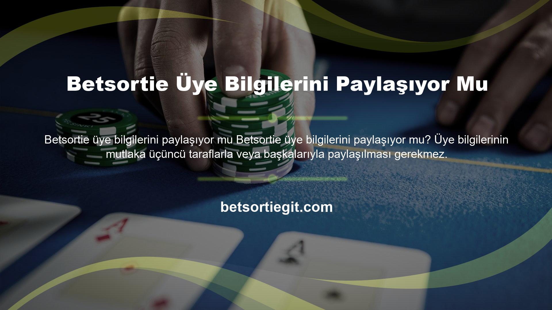 Casino sektörünün güvenilir adresi, kurumsal kimlik kullanarak güvenli formatta yayın yapan canlı bahis sitesi Betsortie olmaya devam ediyor